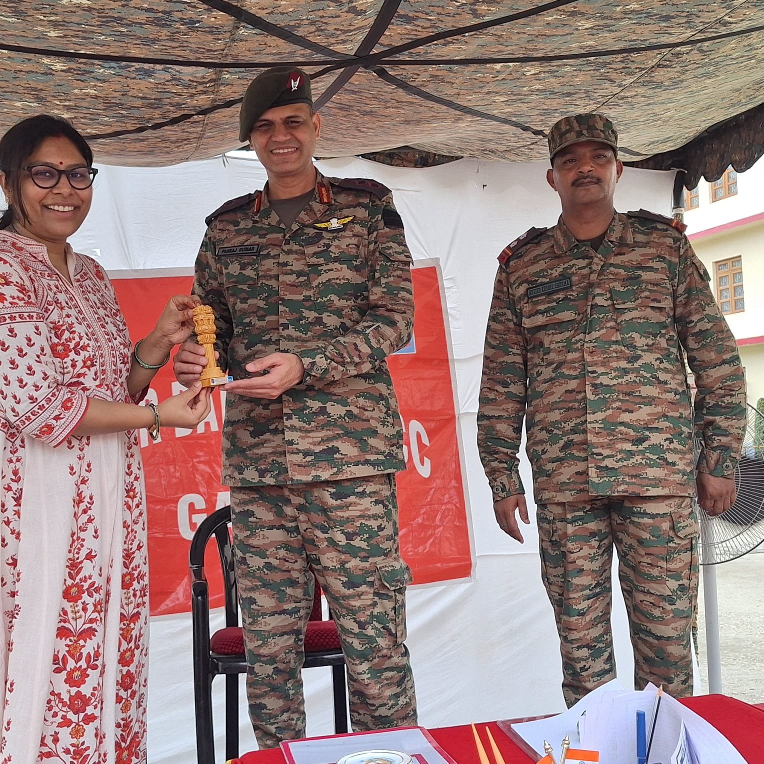 एनसीसी प्रशिक्षण शिविर में निःशुल्क मेडिकल कैंप का आयोजन, डॉ. मानसी राजपूत हुईं सम्मानित