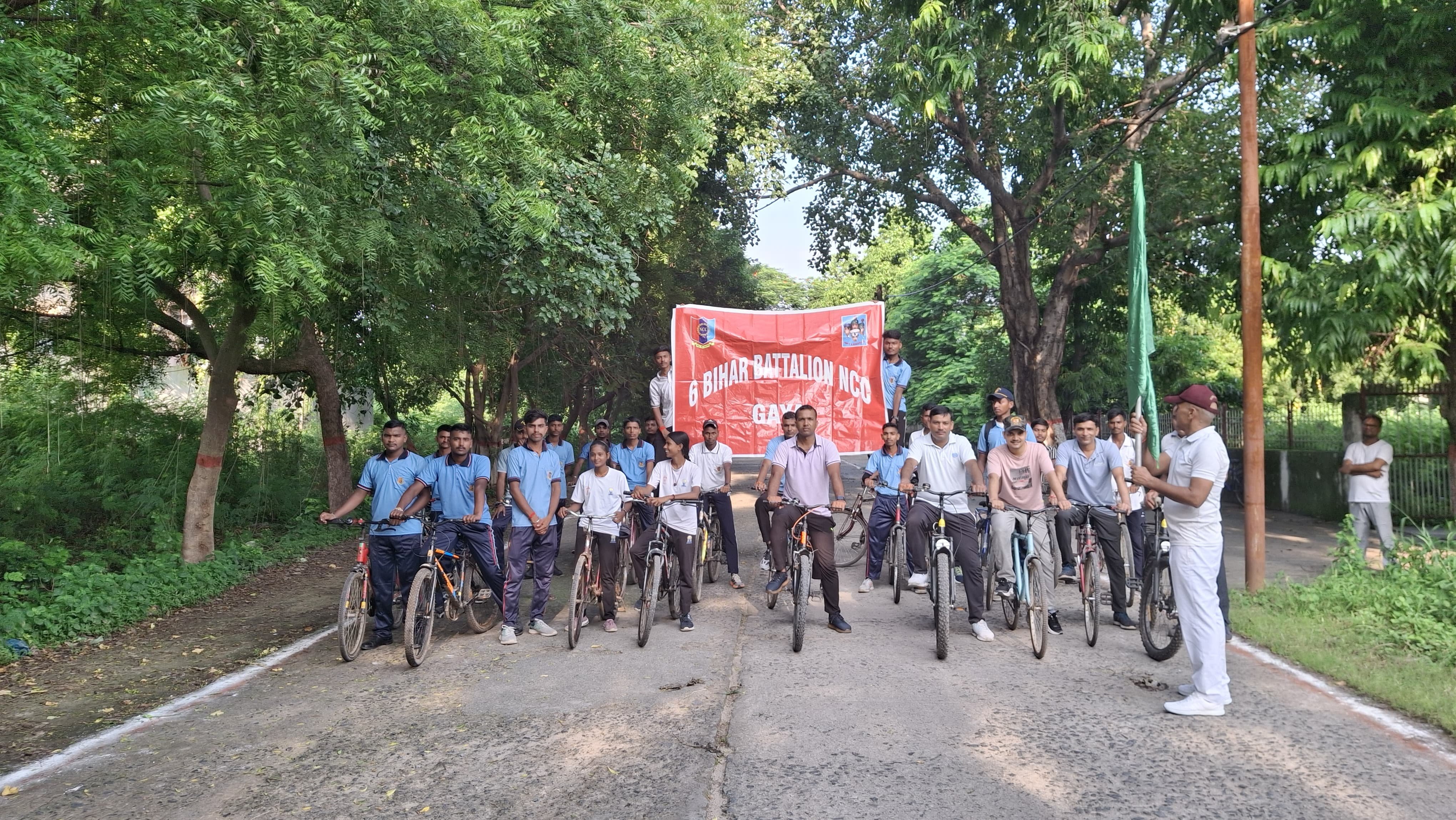 फिट इंडिया साइकिल ड्राइव का आयोजन, 54 एनसीसी कैडेट्स ने लिया उत्साहपूर्वक भाग
