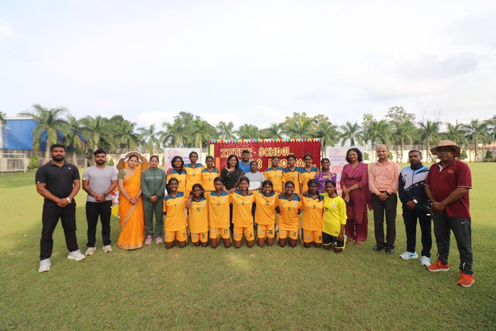 सरला बिरला पब्लिक स्कूल, रांची में ध्यानचंद जयंती पर अंतर-विद्यालयीय बालिका फुटबॉल प्रतियोगिता का आयोजन