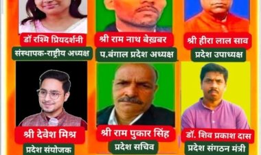 शब्दवीणा के पश्चिम बंगाल प्रदेश संगठन मंत्री बने डॉ. शिव प्रकाश दास, युवा कवि देवेश मिश्र प्रदेश संयोजक तो संजीव दुबे प्रदेश प्रचार मंत्री के रूप में देंगे योगदान