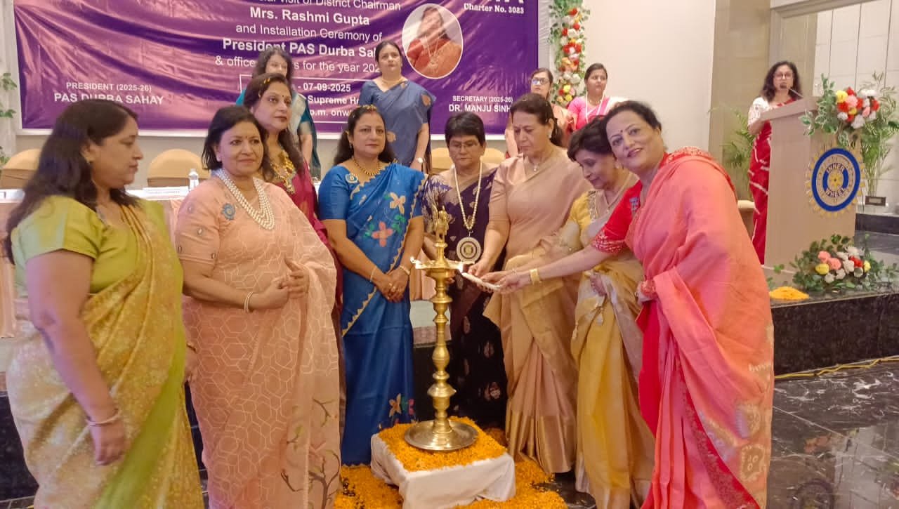 इनरव्हील क्लब की बागडोर दुर्वा के हाथों, सचिव बनीं डॉ. मंजू