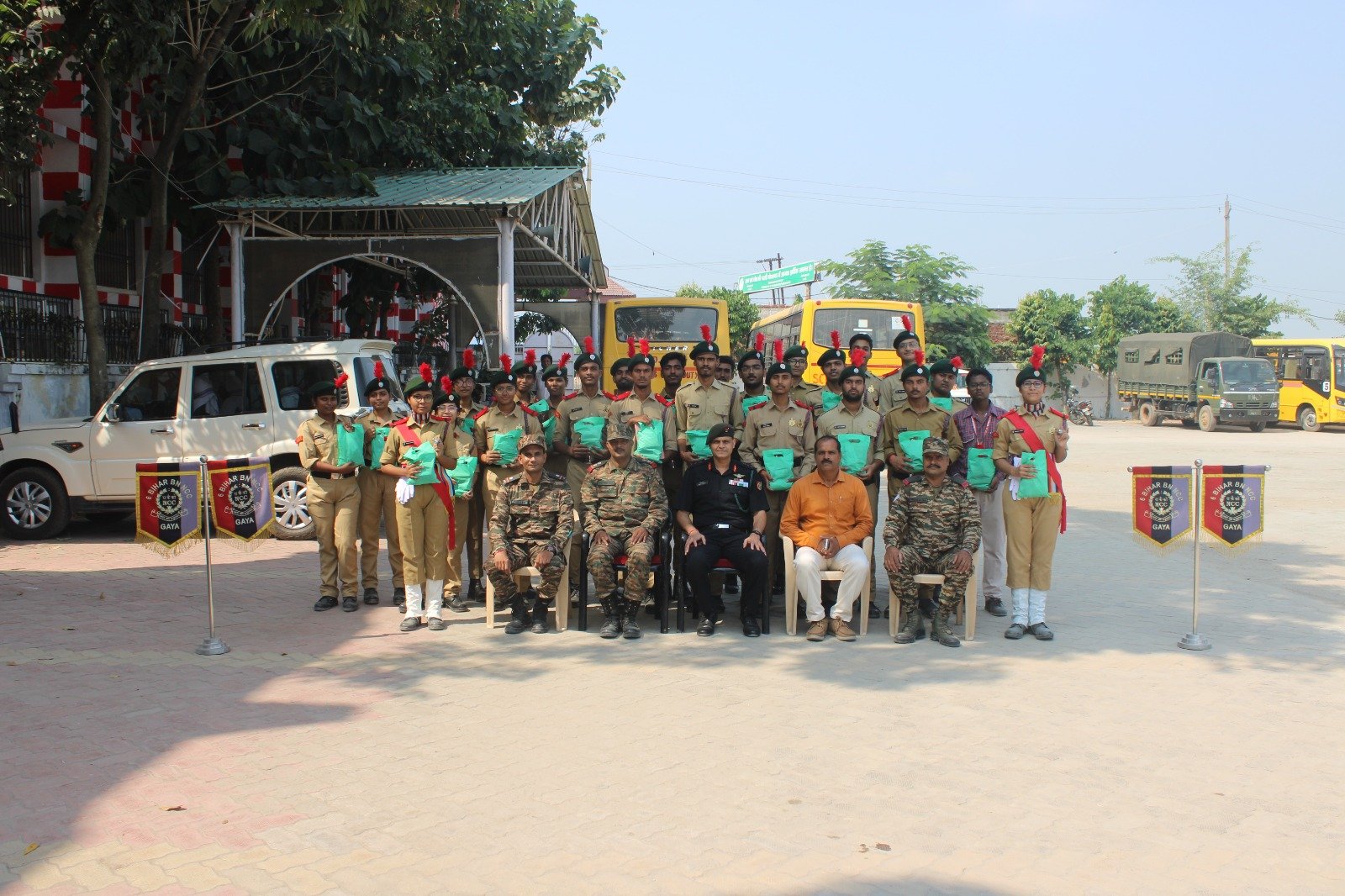 छह बिहार बटालियन ने किया पौधरोपण