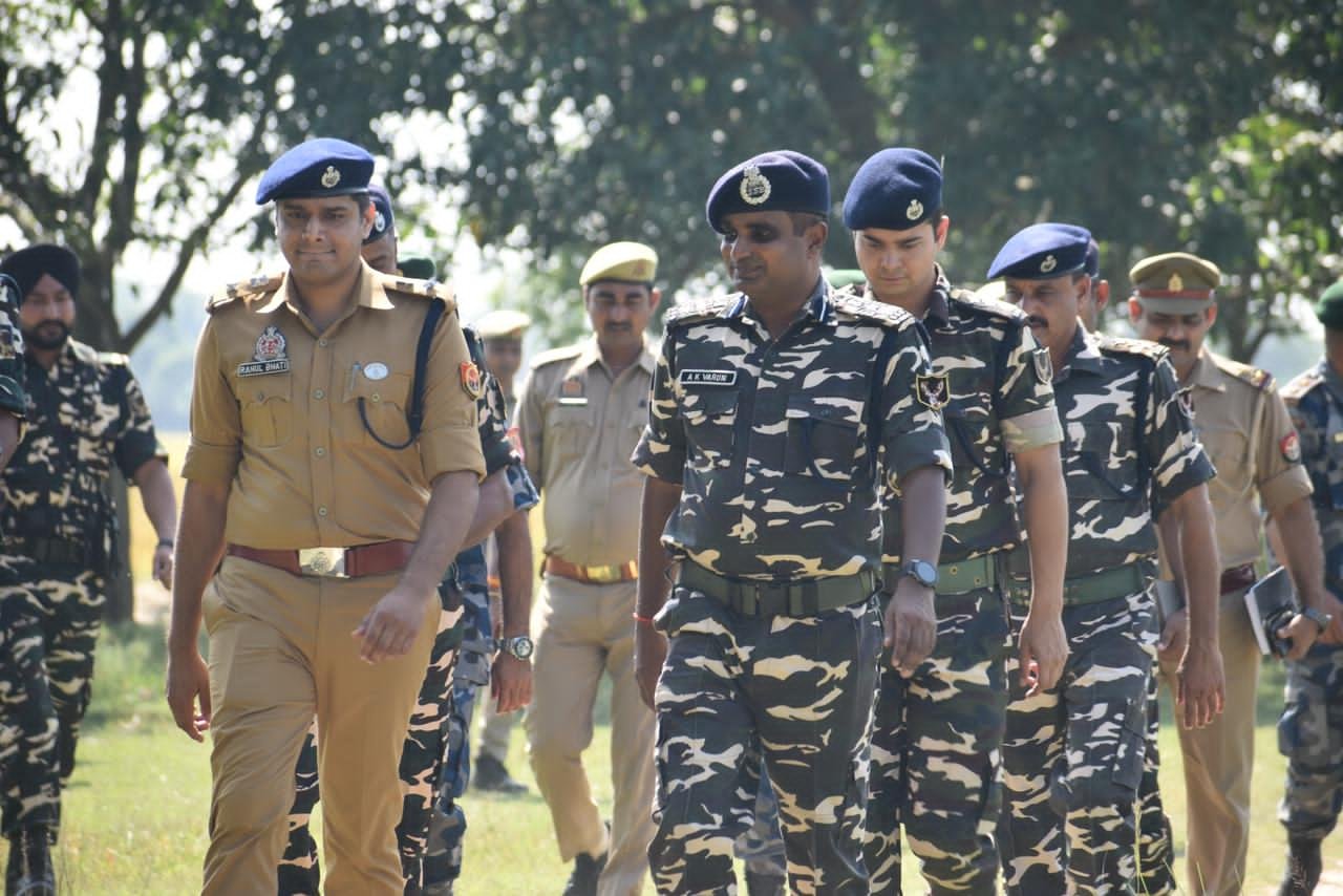 भारत-नेपाल सीमा पर समन्वय बैठक एवं संयुक्त गश्त का आयोजन